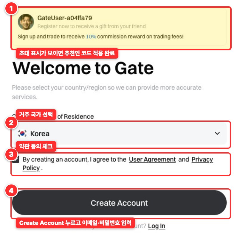 게이트 가입 화면 (PC)
